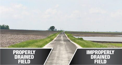 Ag surface drainage